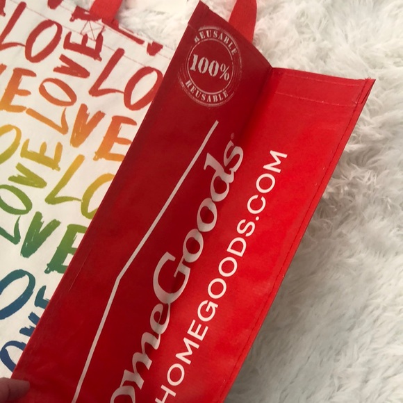 Reusable Shopping Bag LOVE Rainbow 🌈 Design NWT - Picture 5 of 6